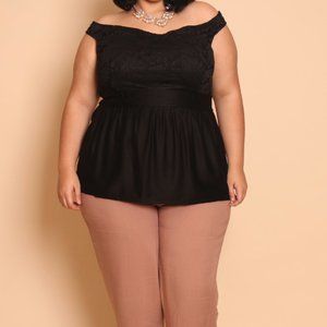 NEW!! Women's Off-Shoulder Top, Plus Sizes